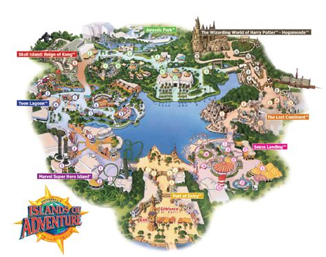 Training and Certification Options for MAP Map Of Islands Of Adventure